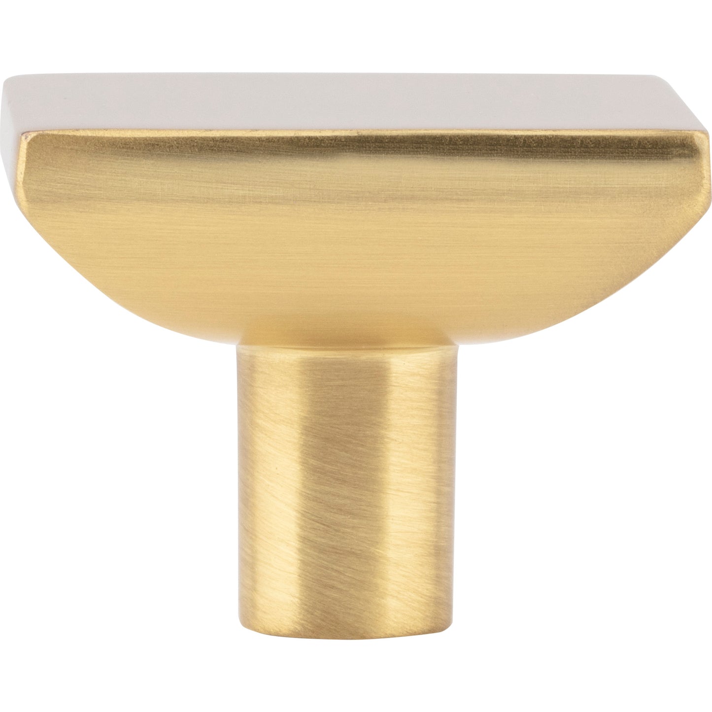 ELEMENTS 827L-BG Walker 1 1-5/8" Length Square Knob - Brushed Gold