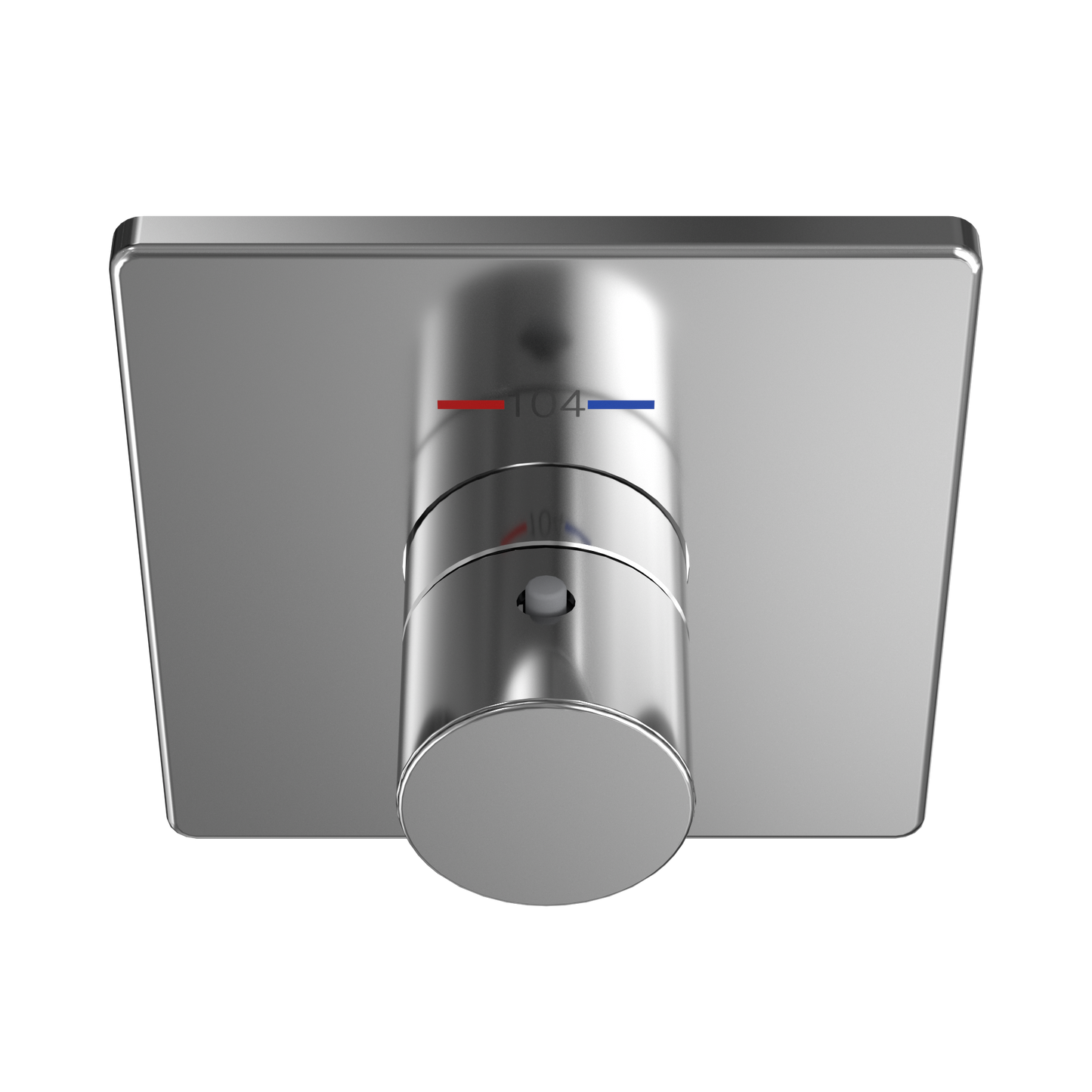 TOTO TBV02401U#CP Square Thermostatic Mixing Valve Shower Trim - Polished Chrome