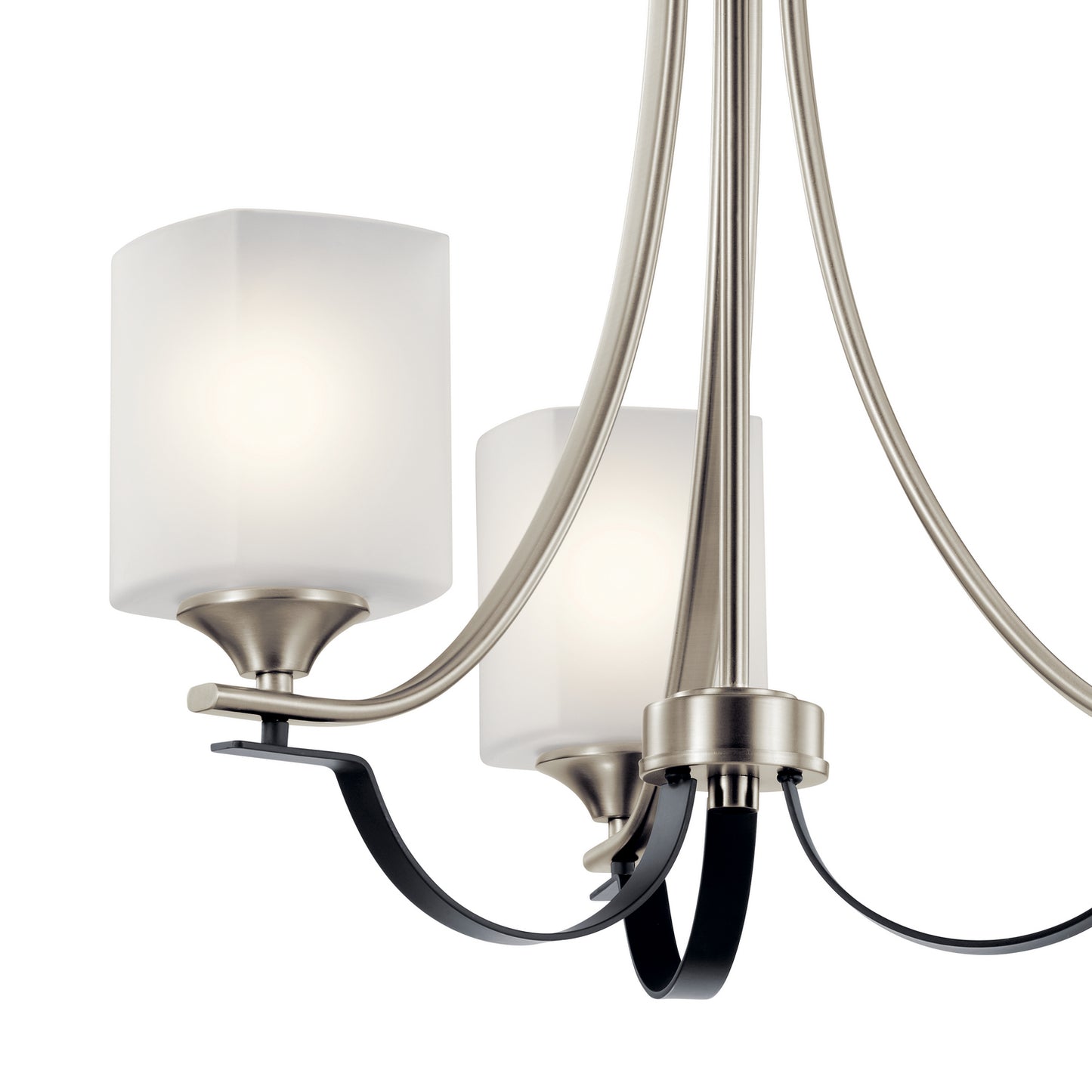 KICHLER 52275NI Tula Three Light Chandelier/Semi Flush Mount Brushed Nickel