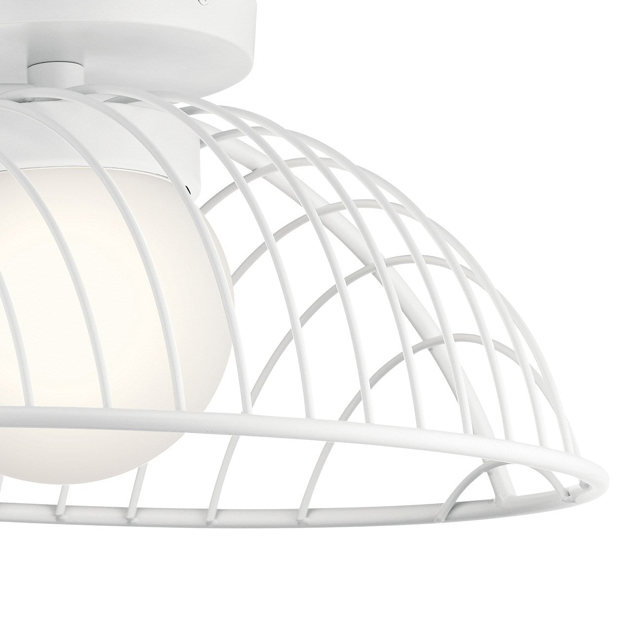 KICHLER 84096WH Clevo Led Semi Flush Mount White