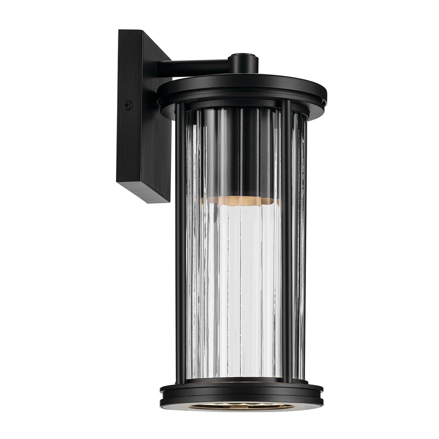 KICHLER 59022BKDS Barras One Light Outdoor Wall Mount Black