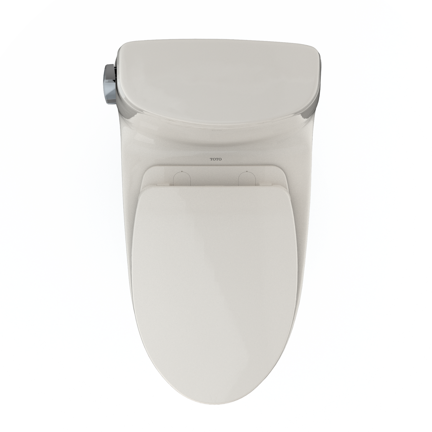TOTO MS604124CEFG#12 Ultramax Ii One-Piece Elongated 1.28 Gpf Universal Height Toilet With Cefiontect And Ss124 Softclose Seat - Sedona Beige