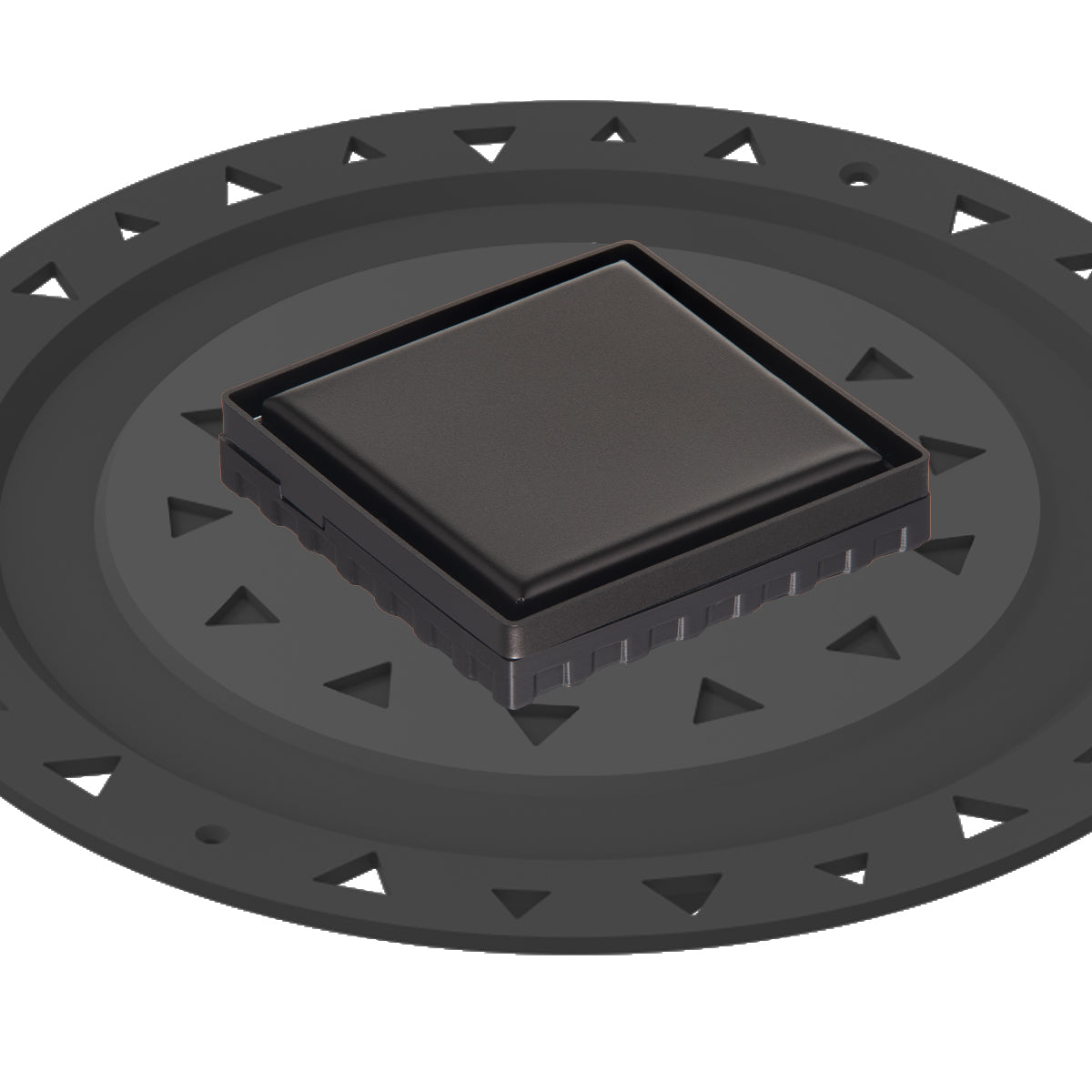 INFINITY DRAIN LSD4 BA ORB LSD 4 4" x 4" LSD 4 Solid Style Complete Kit in Oil Rubbed Bronze with ABS Bonded Flange, 2", 3" and 4" Outlet