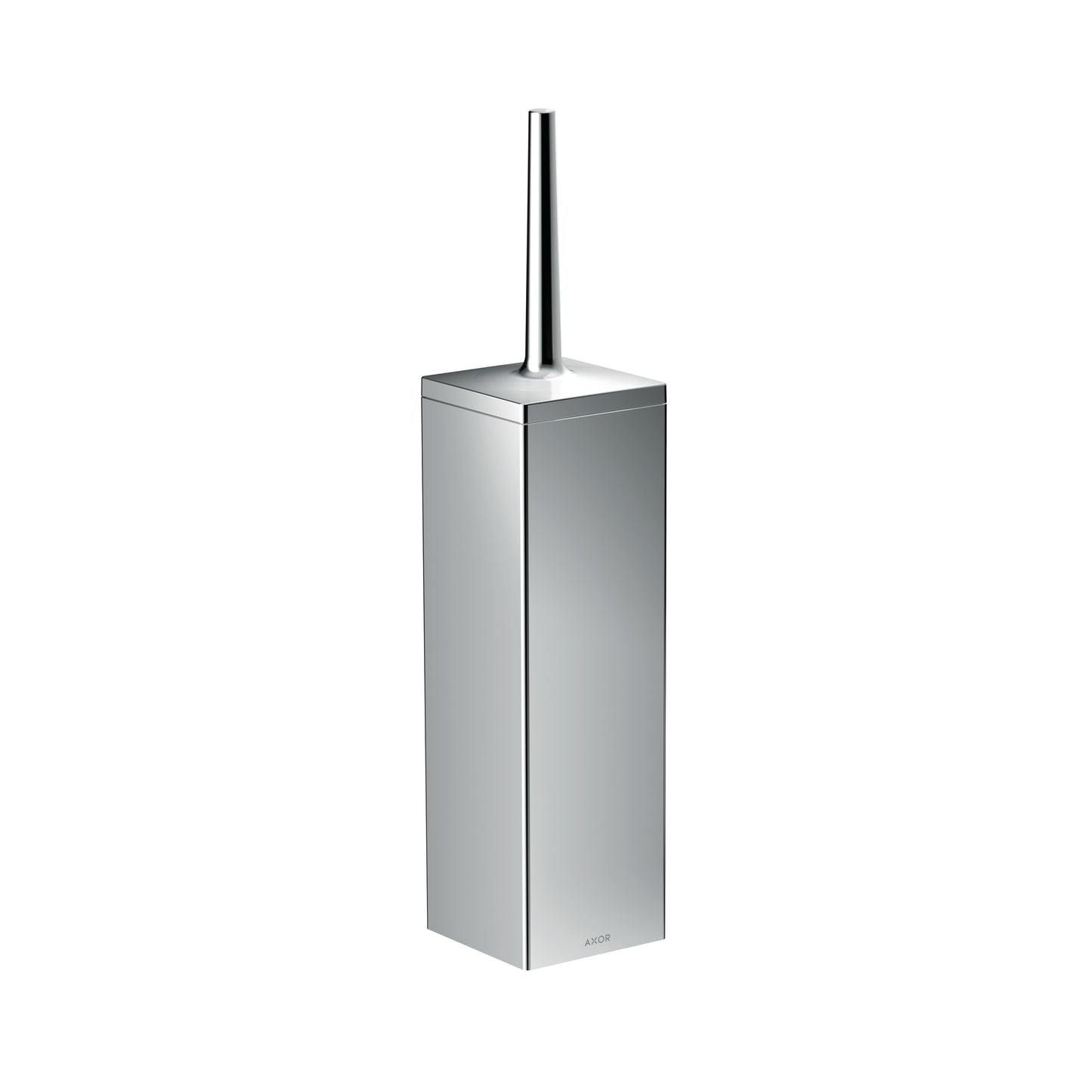 AXOR Universal Rectangular Toilet Brush Holder, Wall-Mounted in Chrome