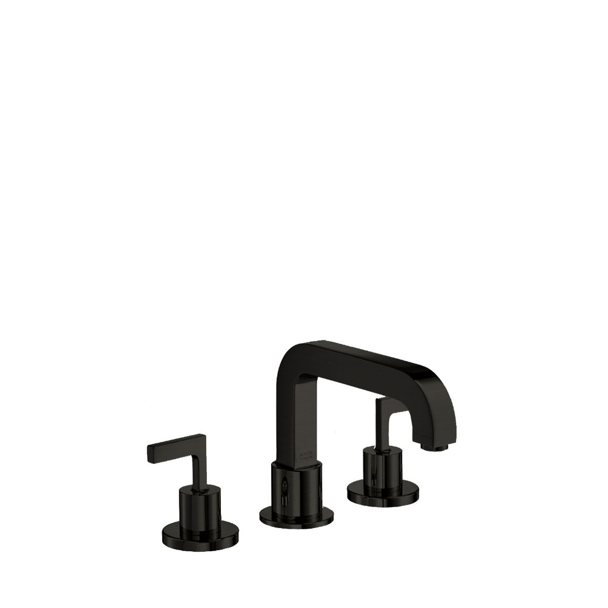 AXOR Citterio 3-Hole Roman Tub Set Trim- Lever Handles in Brushed Black Chrome