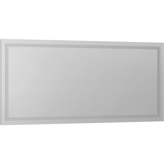 Miseno MNO6028LEDR 60" W x 28" H Rectangular Frameless Wall Mounted Mirror with Color Temperature Adjustable LED Lighting and Anti-fog Feature