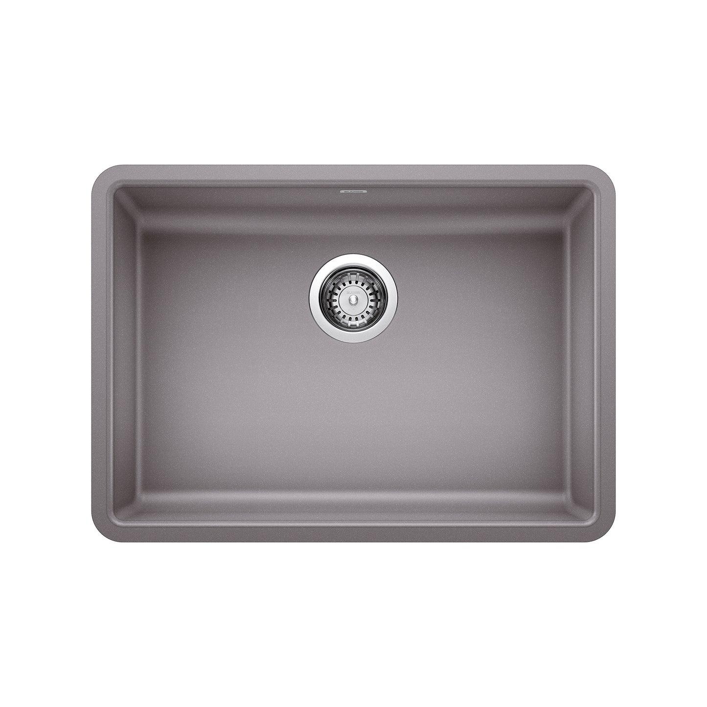 BLANCO 442545 Precis Precis SILGRANIT 25" ADA Single Bowl Undermount Kitchen Sink - Metallic Gray in Metallic Gray