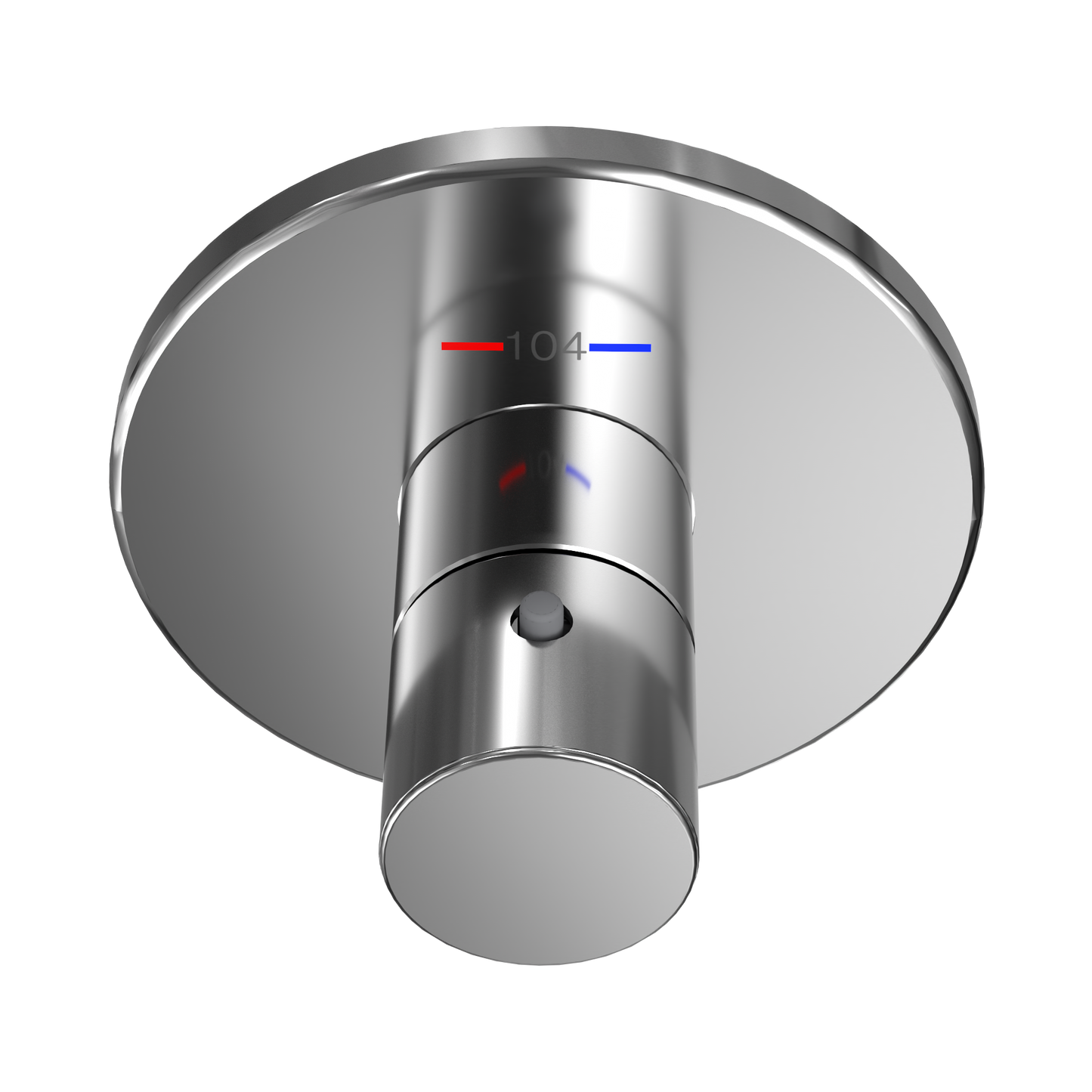 TOTO TBV01406U#CP Round Thermostatic Mixing Valve Shower Trim - Polished Chrome