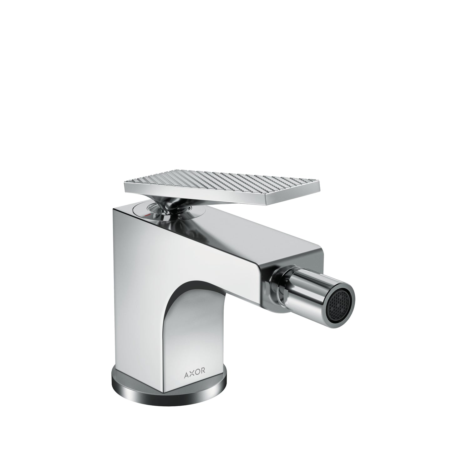 AXOR 39201001 Citterio Single-Hole Bidet Faucet with Pop-Up Drain- Rhombic Cut, 1.5 GPM - Chrome