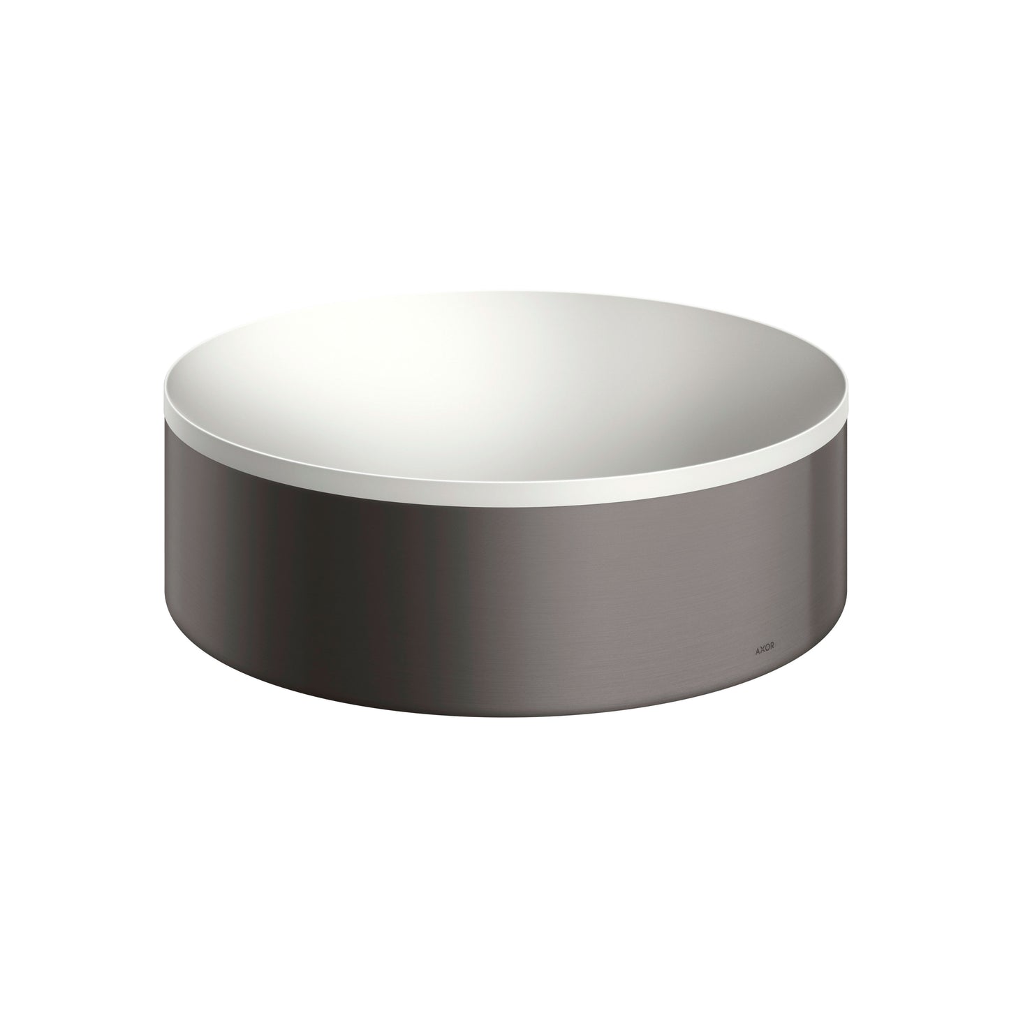 AXOR 42000340 Suite Sinks Round Sink without Overflow, 11 3/4" - Brushed Black Chrome