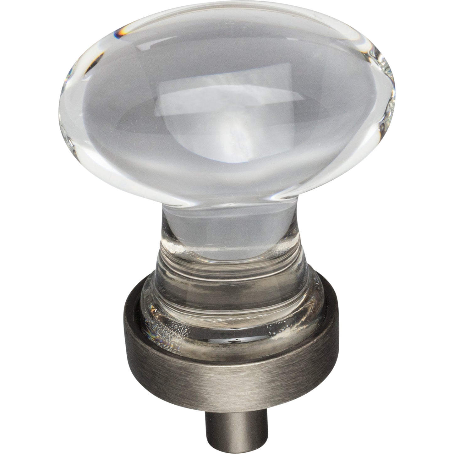 JEFFREY ALEXANDER G110BNBDL Harlow 1-1/4" Length Oval Knob - Brushed Pewter