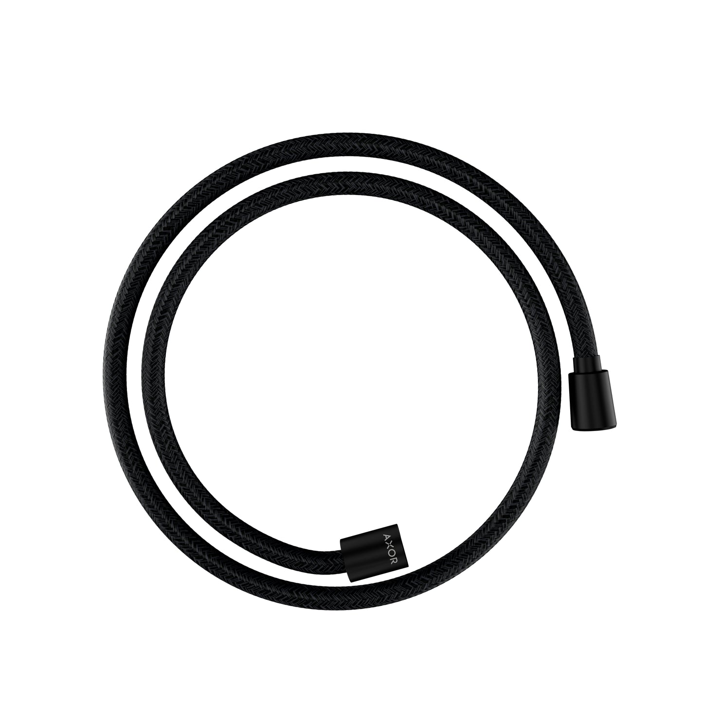 AXOR 28227670 Shower Solutions Textile Hose with Cylindircal and Conical Nut, 49" - Matte Black