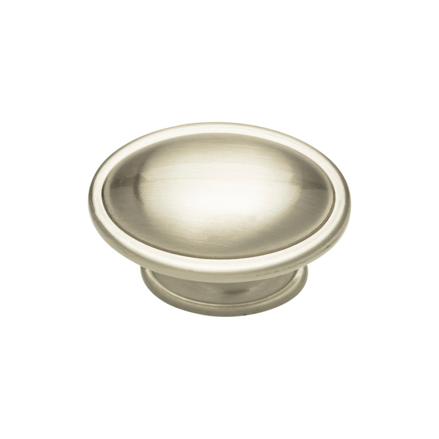 ATLAS 316-brn Austen 1 5/16" Length Oval Knob - Brushed Nickel