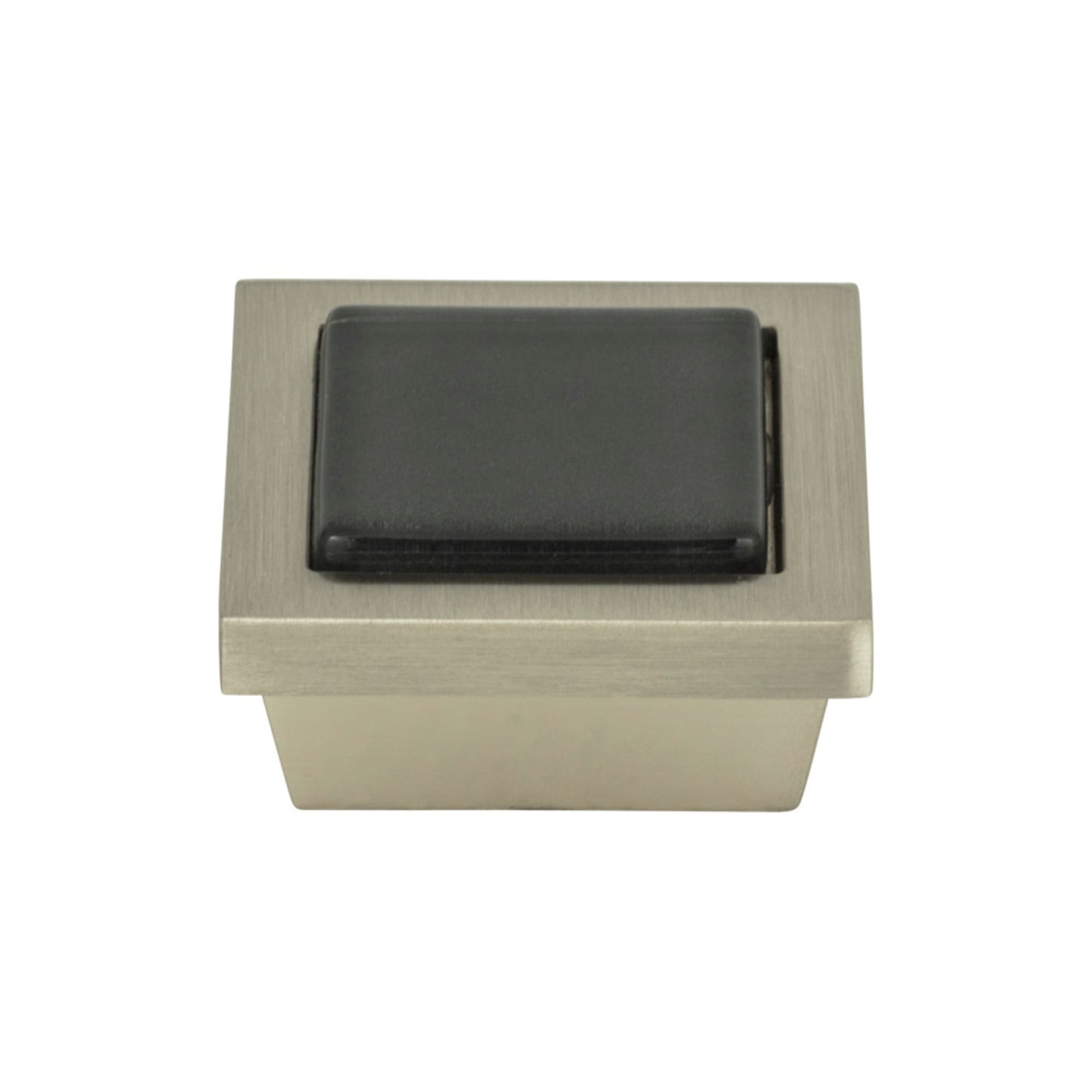 ATLAS 230-BLK-BRN Spa 1 3/8" Length Square Knob - Brushed Nickel