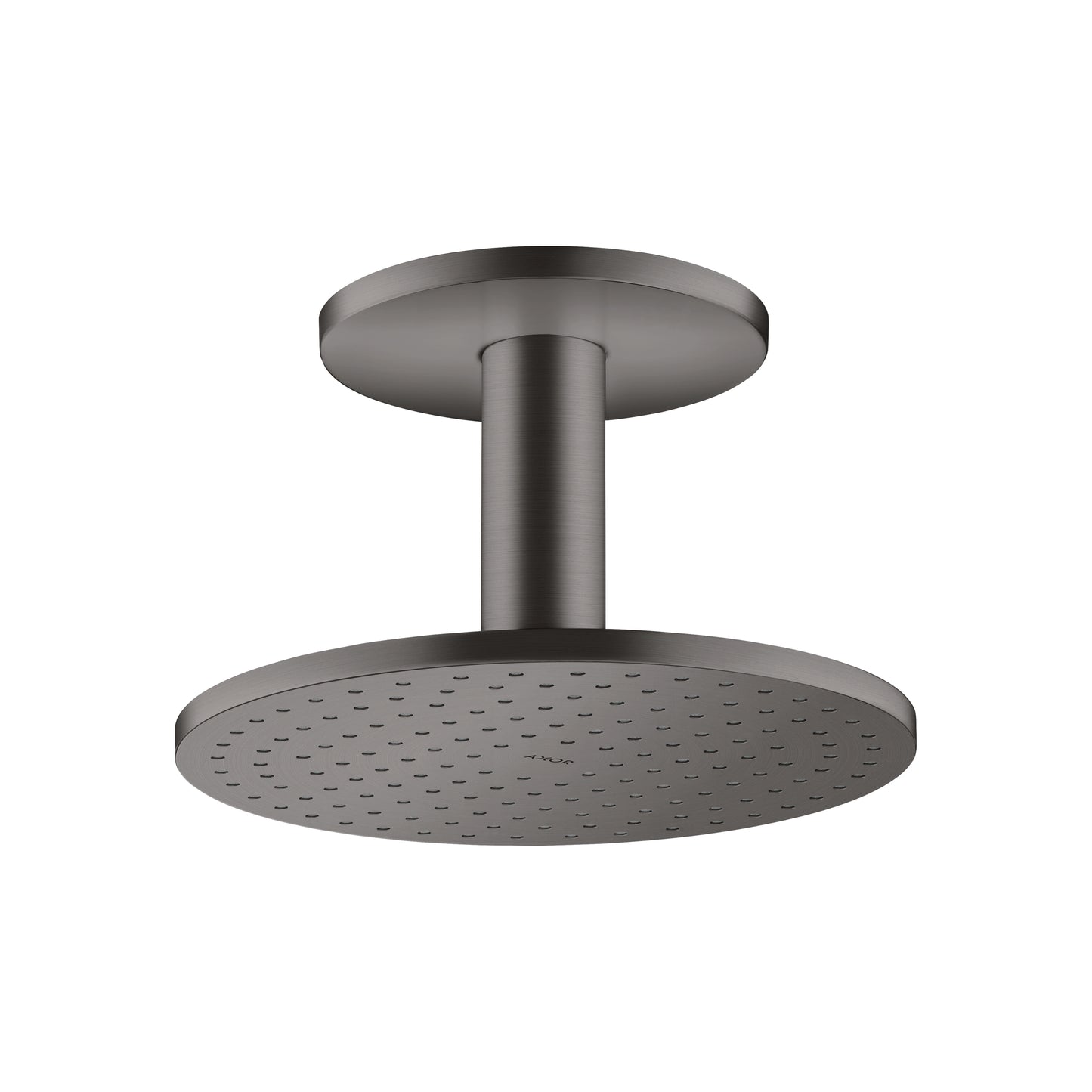 AXOR 35365341 ShowerSolutions Showerhead 250 2-Jet Ceiling Connection, 1.75 GPM - Brushed Black Chrome