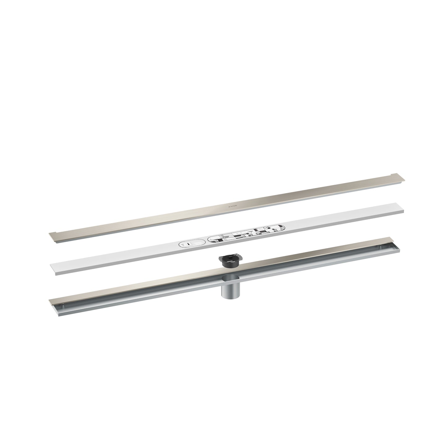 AXOR 42528801 Drains Wall Installation 39 3/8" - Stainless Steel Optic