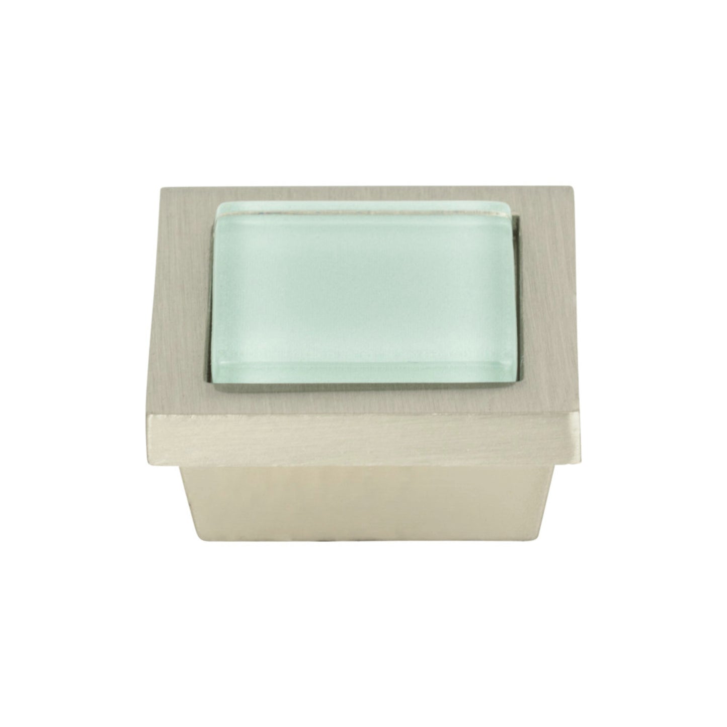 ATLAS 230-GR-BRN Spa 1 3/8" Length Square Knob - Brushed Nickel