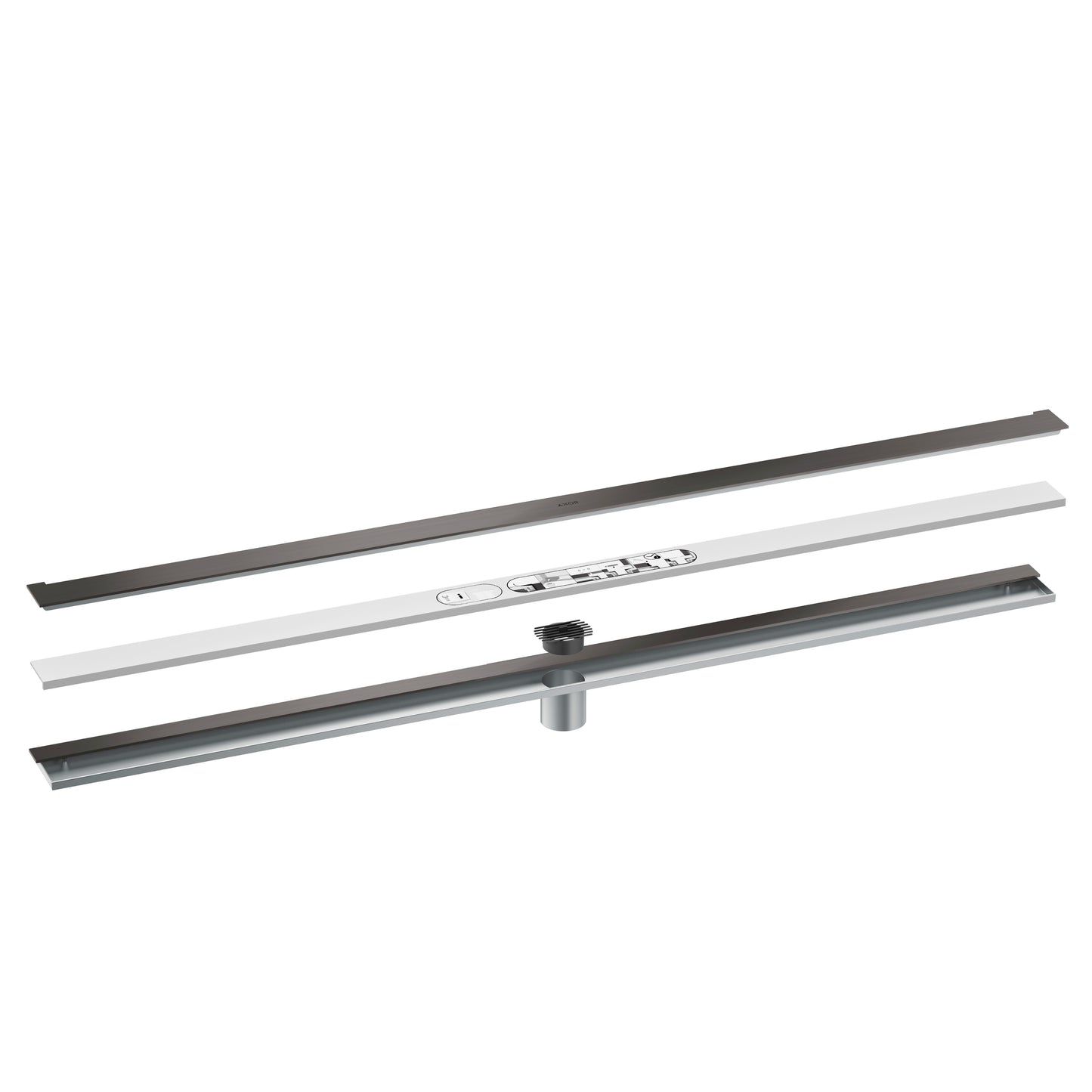 AXOR 42529341 Drains Wall Installation 47 1/4" - Brushed Black Chrome