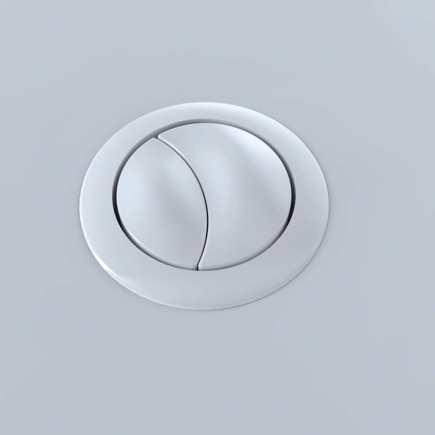 TOTO THU340#01 Aquia 1Pc Push Button Cst654 53Mm - Cotton White