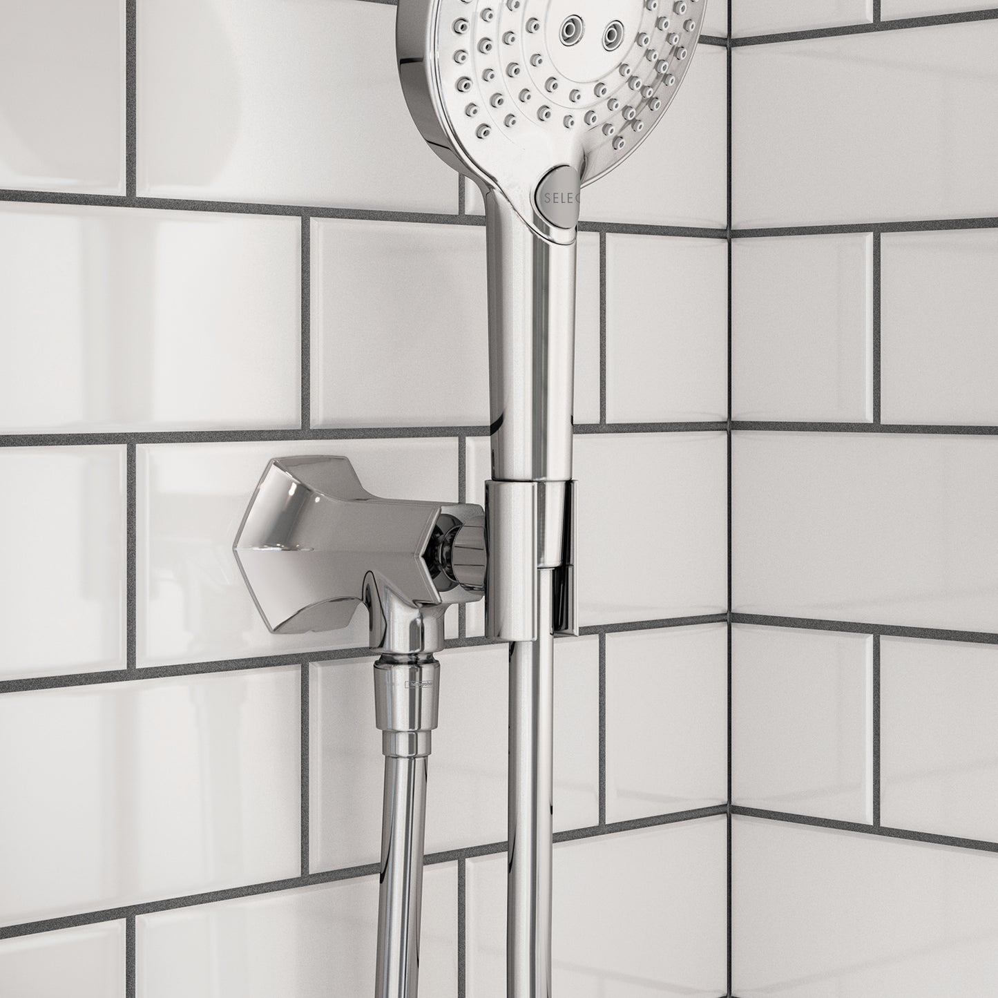 HANSGROHE 04831000 Locarno Handshower Holder with Outlet - Chrome