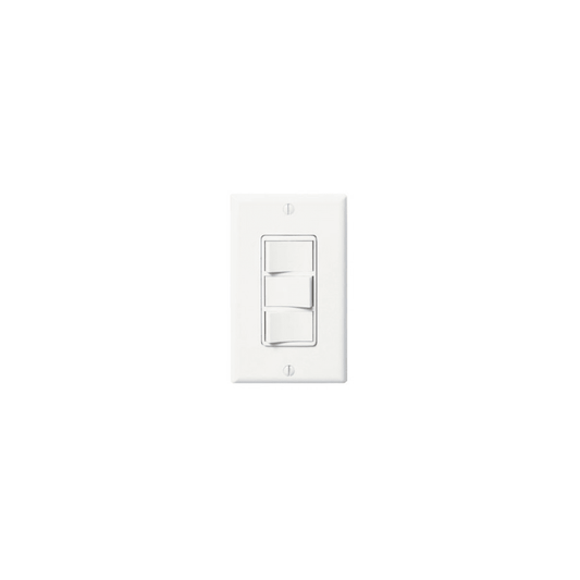 PANASONIC FV-WCSW31-W 3 Function Wall Switch, On/Off Fan/Light/Night Light, White, wall plate included.
