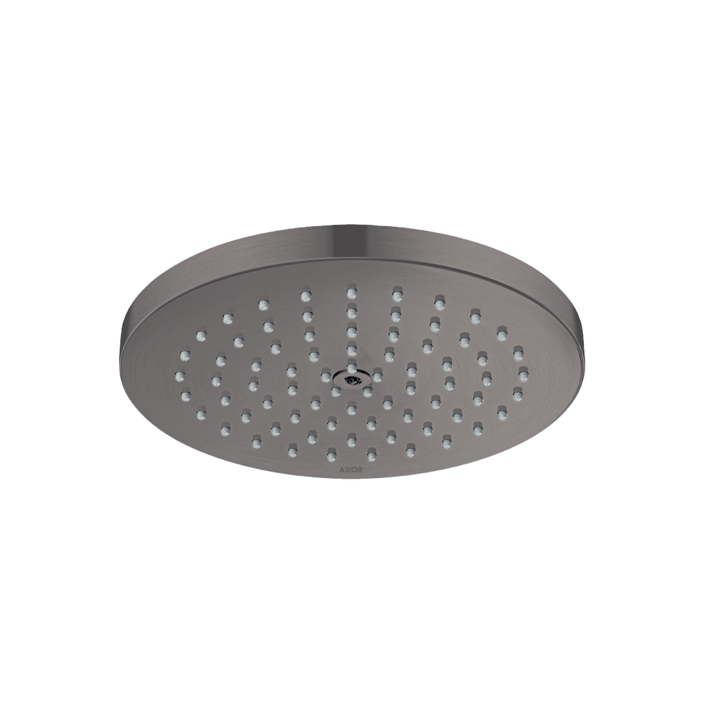 AXOR 28618341 ShowerSolutions Showerhead 180 1-Jet Powder Rain, 1.75 GPM - Brushed Black Chrome