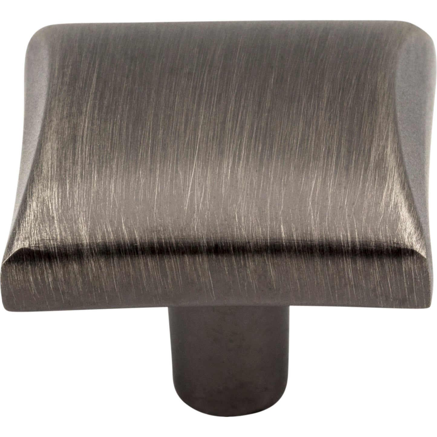 ELEMENTS 525BNBDL Glendale 1-1/8" Length Square Knob - Brushed Pewter