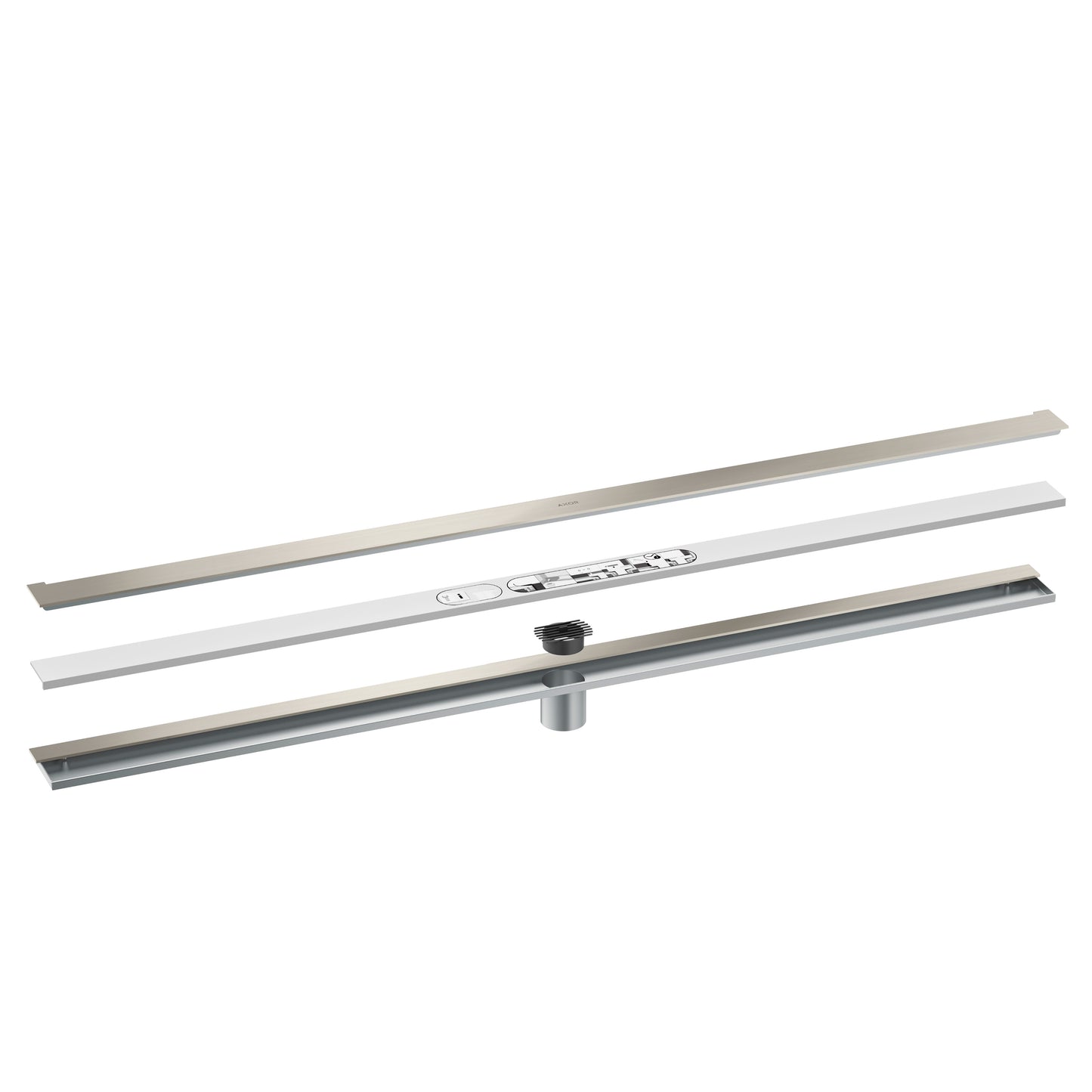 AXOR 42529801 Drains Wall Installation 47 1/4" - Stainless Steel Optic