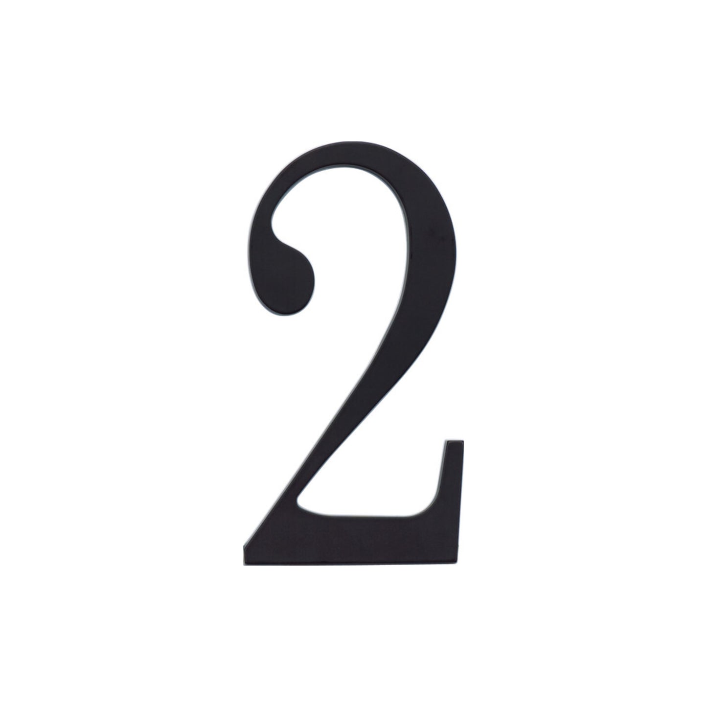 ATLAS TRN2-BL Traditionalist 6" H Surface Mount House Number - Matte Black