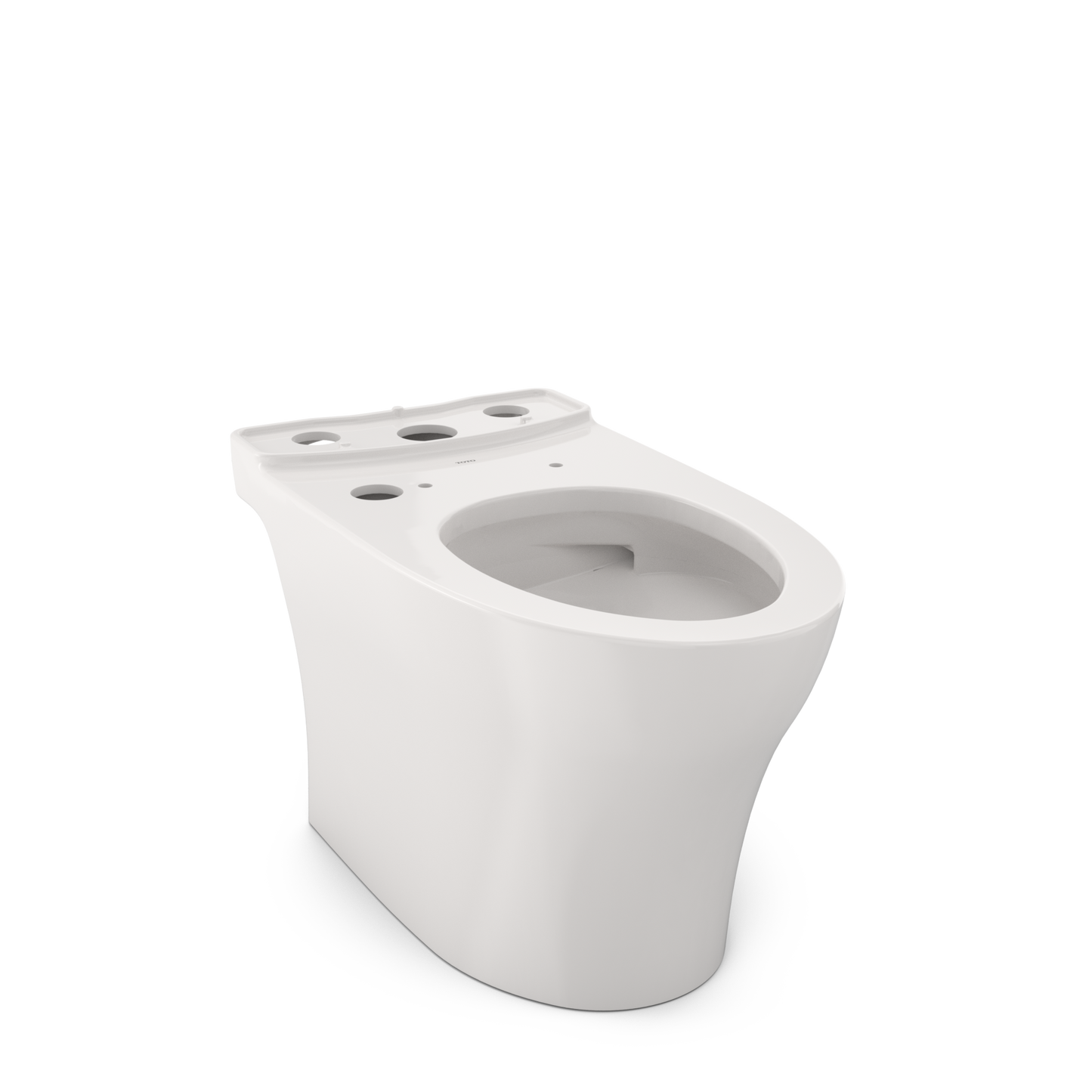 TOTO CT446CEFGNT40#11 Aquia Iv Elongated Universal Height Skirted Toilet Bowl With Cefiontect - Colonial White