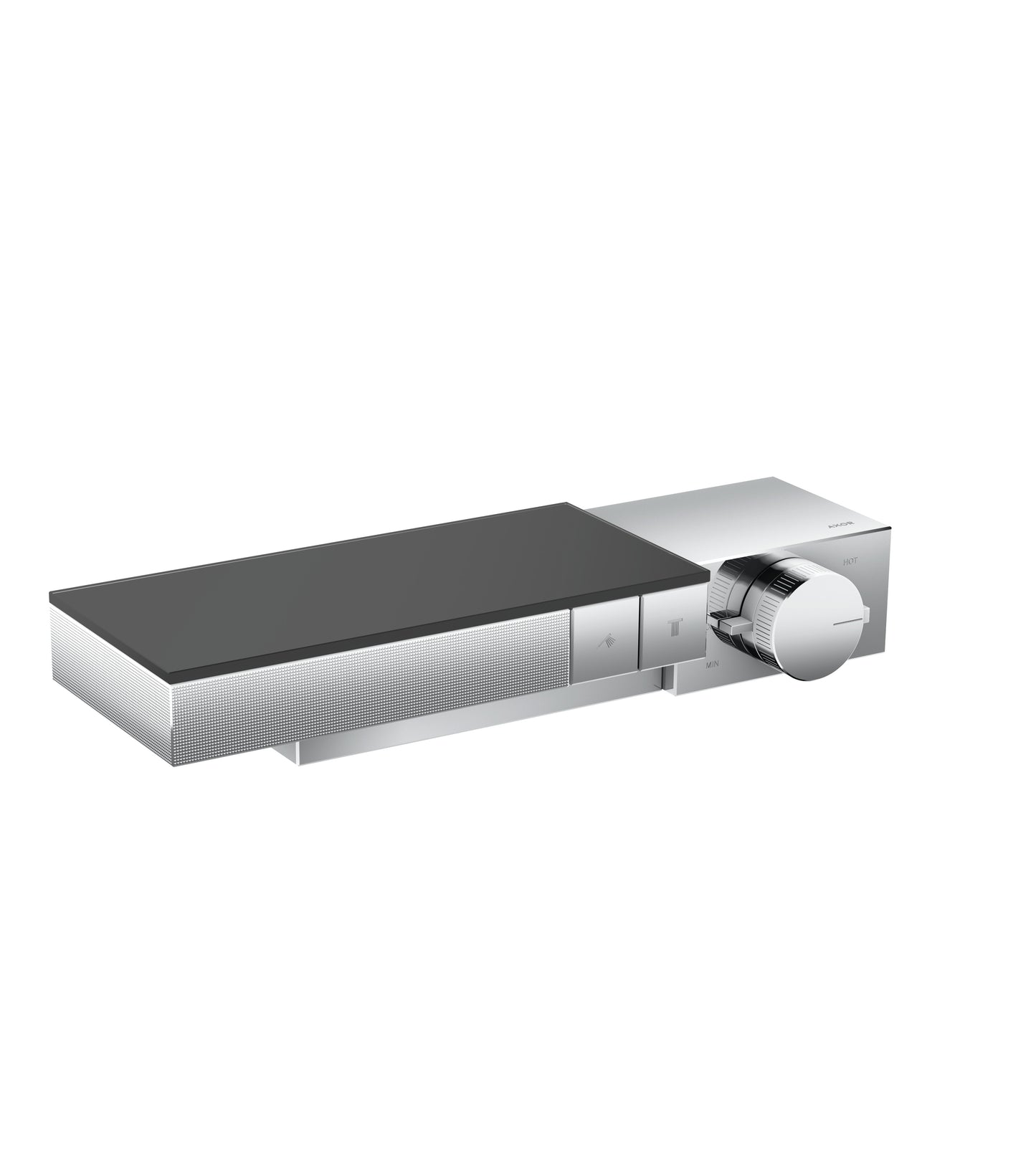 AXOR Edge Thermostatic Trim for Exposed Installation for 2 Functions - Diamond Cut in Chrome
