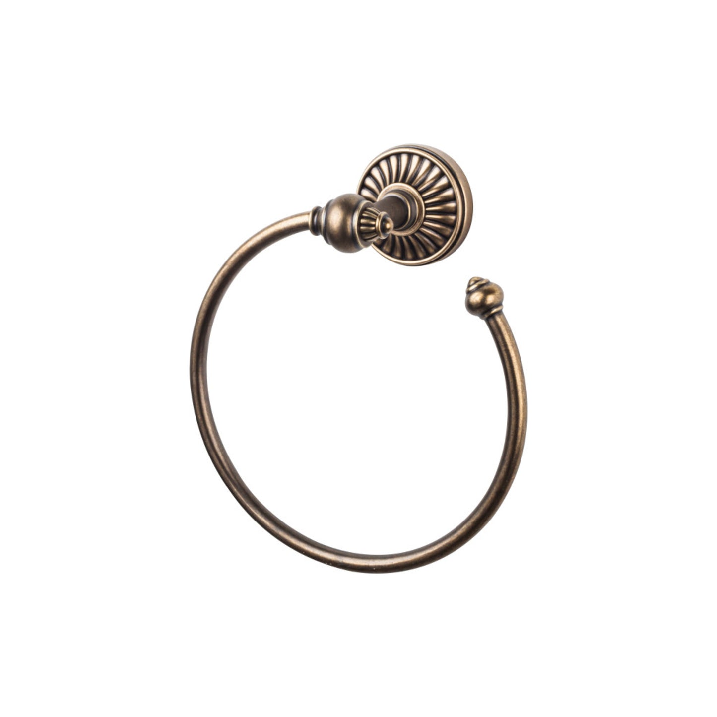 TOP KNOBS TUSC5GBZ TOP BATH (R) Tuscany Bath Towel Ring - German Bronze