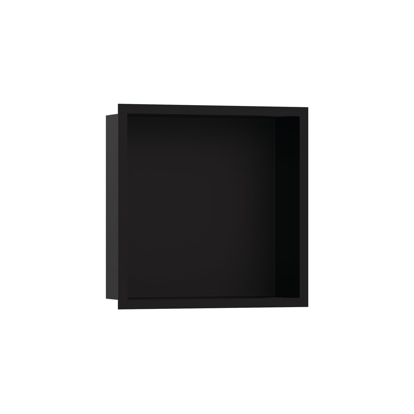 HANSGROHE 56098670 XtraStoris Individual Wall Niche Matte Black with Design Frame 12"x 12"x 4" in Matte Black