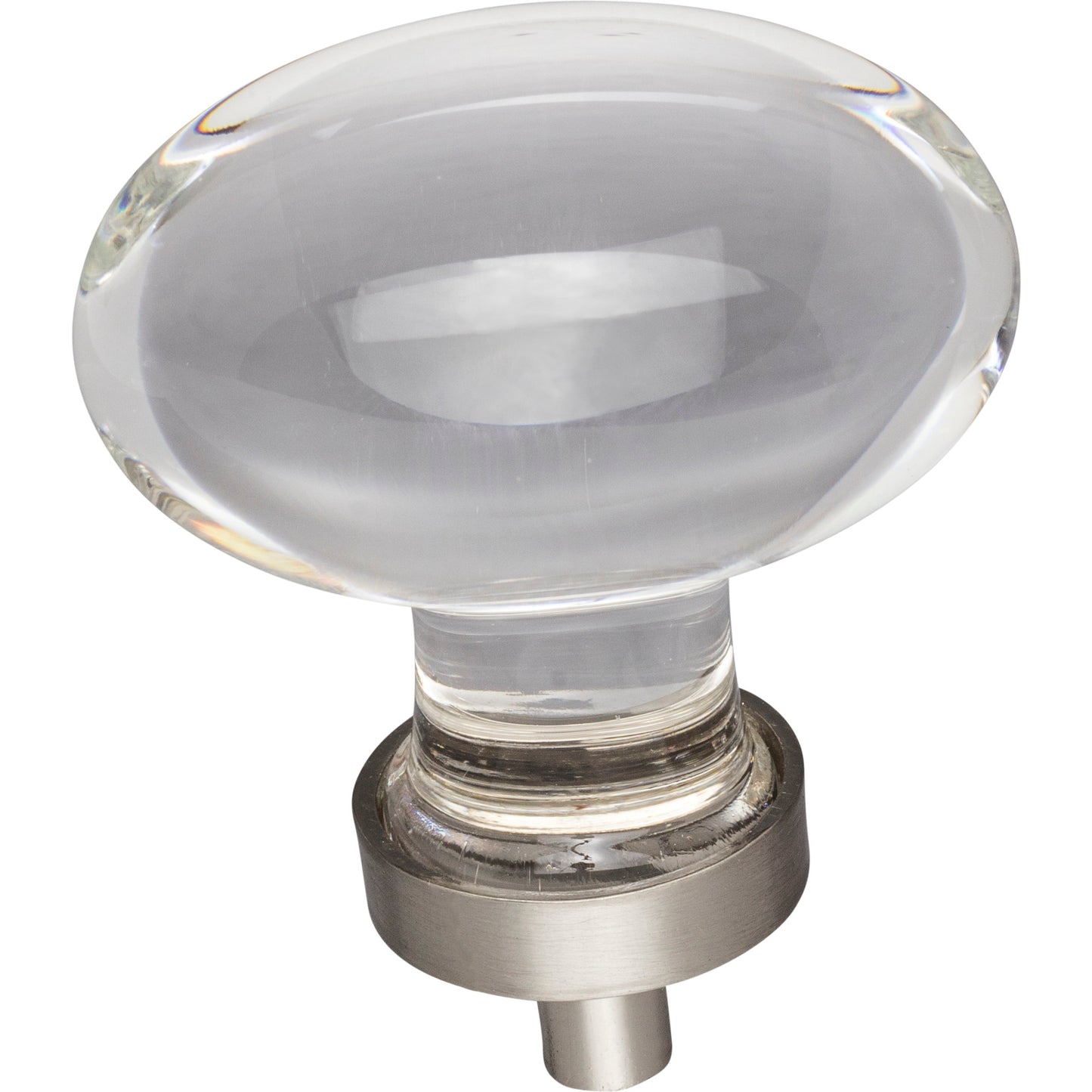 JEFFREY ALEXANDER G110L-SN Harlow 1-5/8" Length Oval Knob - Satin Nickel