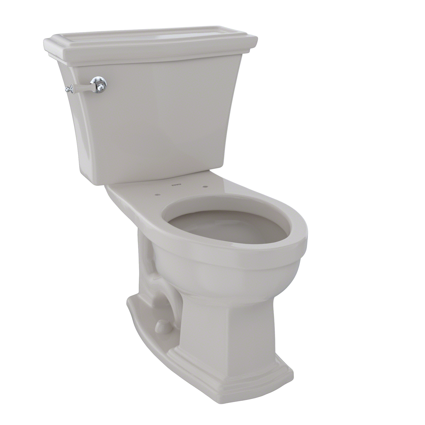 TOTO CST784EF#12 Eco Clayton Two-Piece Elongated 1.28 GPF Universal Height Toilet , Sedona Beige