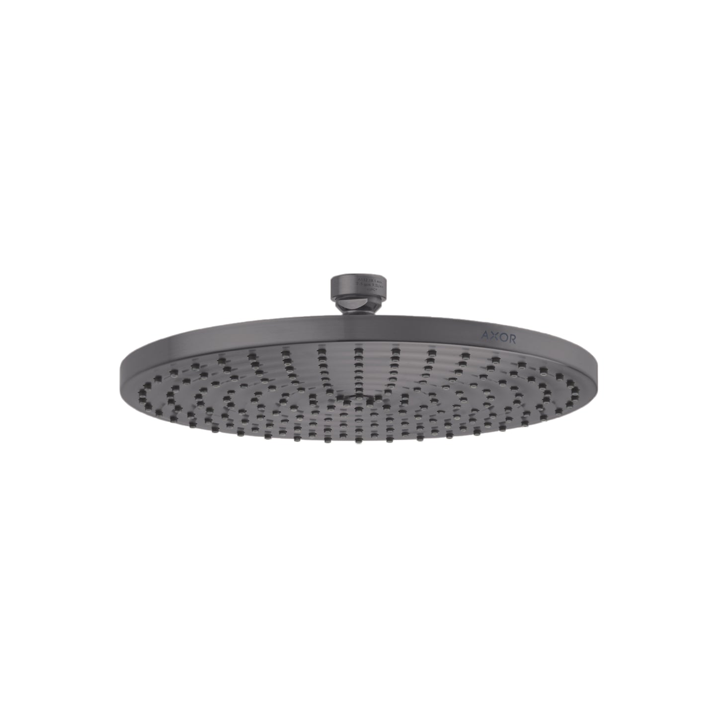 AXOR 28614341 ShowerSolutions Showerhead 240 1-Jet Powder Rain, 1.75 GPM - Brushed Black Chrome