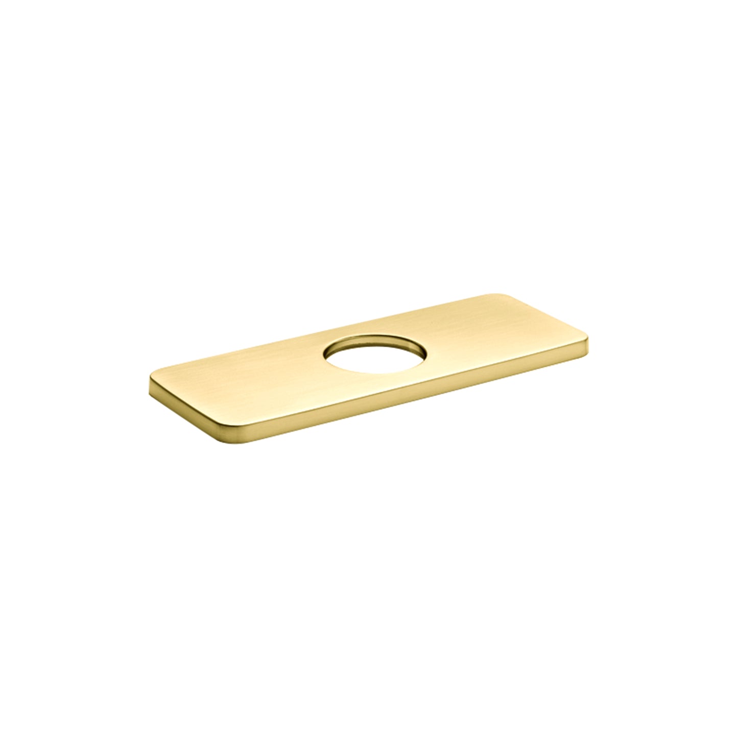 HANSGROHE 4565250 E&S Accessories Base Plate for Modern Single-Hole Faucets, 6" in Brushed Gold Optic