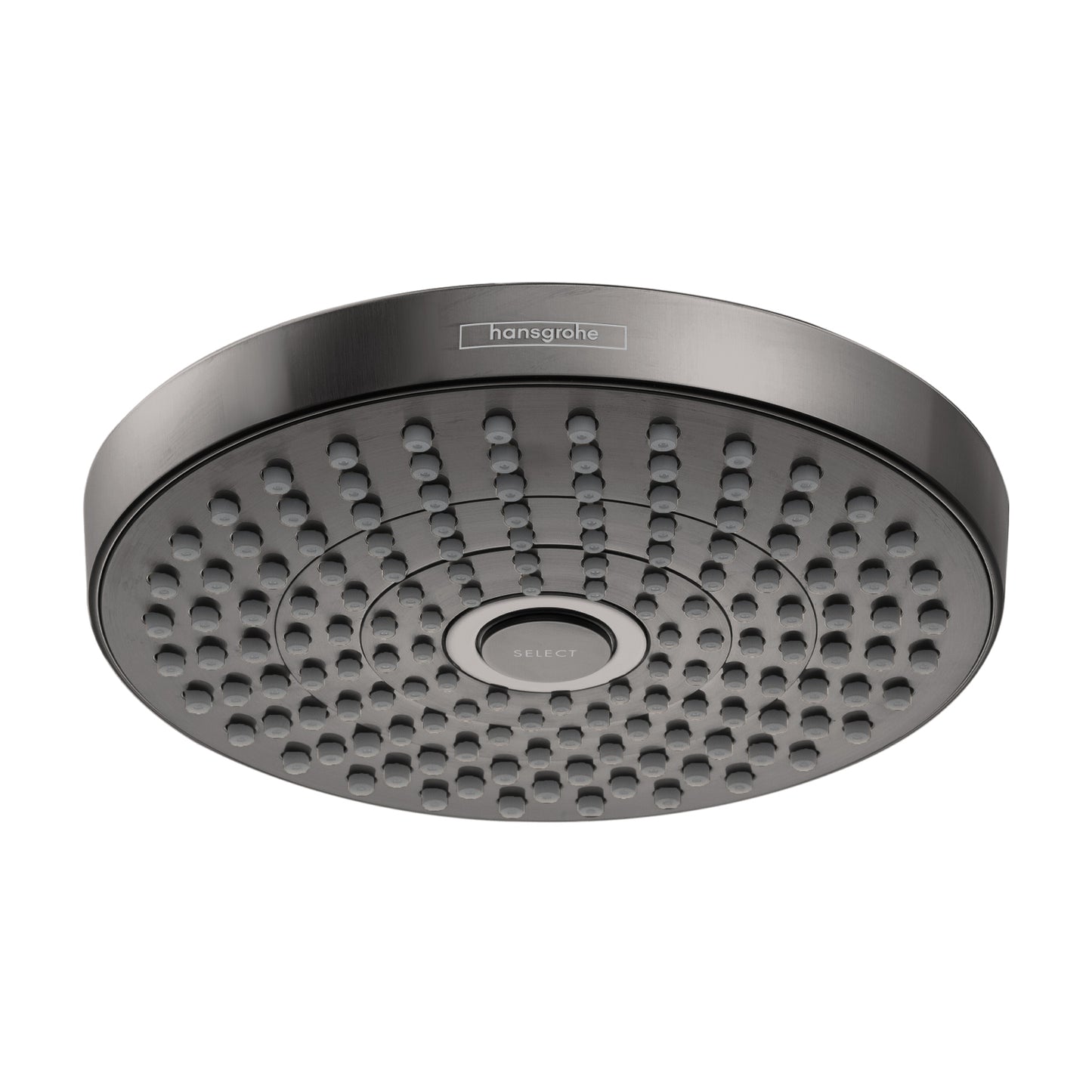 HANSGROHE 04825340 Croma Select S Showerhead 180 2-Jet, 2.5 GPM - Brushed Black Chrome