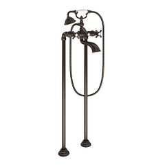 MOEN S22105ORB Weymouth Two-Handle Tub Filler Includes Hand Shower - Oil Rubbed Bronze