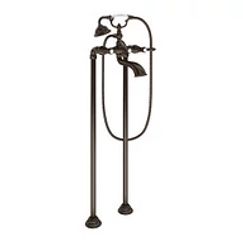MOEN S22110ORB Weymouth Two-Handle Tub Filler Includes Hand Shower In Oil Rubbed Bronze