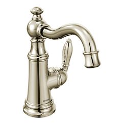 MOEN S42107NL Weymouth One-Handle Bathroom Faucet In Polished Nickel