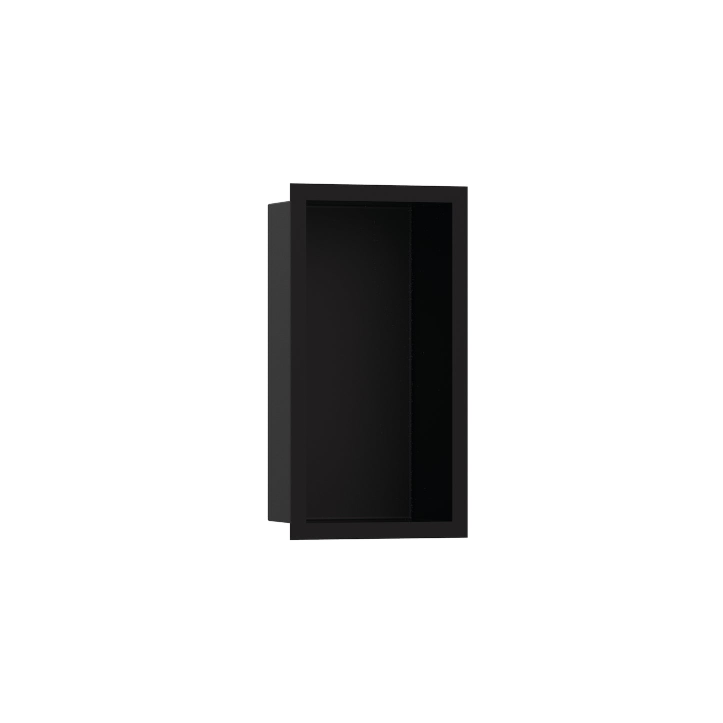 HANSGROHE 56095670 XtraStoris Individual Wall Niche Matte Black with Design Frame 12"x 6"x 4" in Matte Black