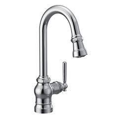 MOEN S52003 Paterson One-Handle Pulldown Single Mount Bar Faucet In Chrome