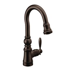 MOEN S53004ORB Weymouth One-Handle Pulldown Bar Faucet In Oil Rubbed Bronze