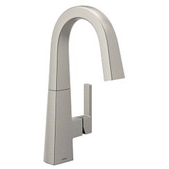 MOEN S55005SRS Nio One-Handle Bar Faucet In Spot Resist Stainless