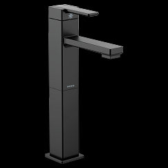 MOEN S6712BL 90 Degree One-Handle Vessel Bathroom Faucet In Matte Black
