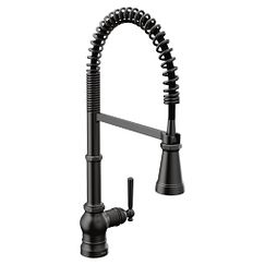 MOEN S72103BL Paterson One-Handle Pulldown Kitchen Faucet - Matte Black