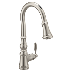 MOEN S73004EV2SRS Weymouth One-Handle Pulldown Kitchen Faucet In Spot Resist Stainless