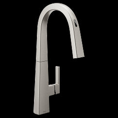 MOEN S75005EV2SRS Hands Free Pulldown Kitchen Faucet In Spot Resist Stainless