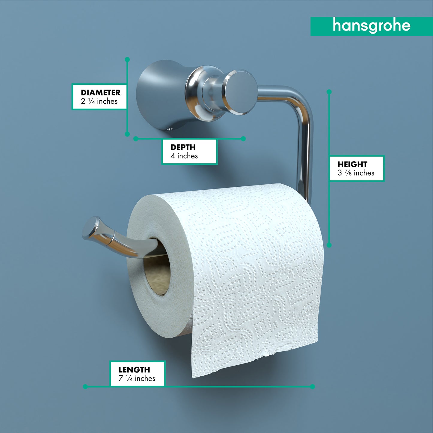 HANSGROHE 04787000 Joleena Toilet Paper Holder - Chrome